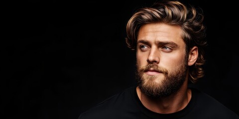 Naklejka premium Man haircut grooming banner