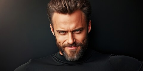 Fototapeta premium Man haircut grooming banner