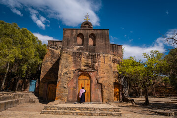 Wukro Cherkos rock-hewn church in Tigray, Ethiopia