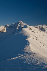 Kasprowy Wierch, winter view from the top
