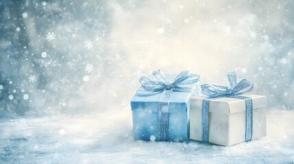 Elegant Gift Boxes on Textured Canvas