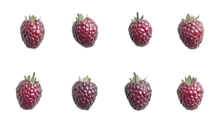 PNG Blackberries Set in Different Poses on Transparent Background for Food Illustration, Healthy Eating Promotion, or Organic Branding