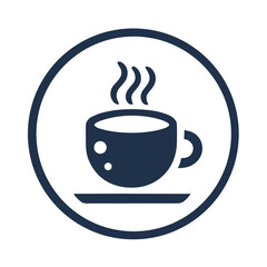 Coffee Cup 38 - Logo Icon White Blue-01