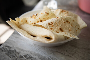 traditional Armenian bread lavash.