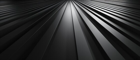 Close up perspective black long line striped light reflection gloss grid simple pattern minimal wallpaper