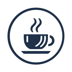 Coffee Cup 41 - Logo Icon White Blue-01