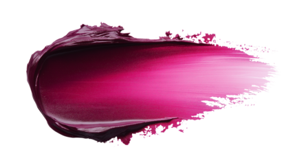 Ombré lipstick swatch, gradient effect from deep burgundy to soft pink, smooth creamy finish, ultra-realistic beauty texture, PNG 