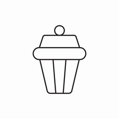 take away ice cream icon vector sign