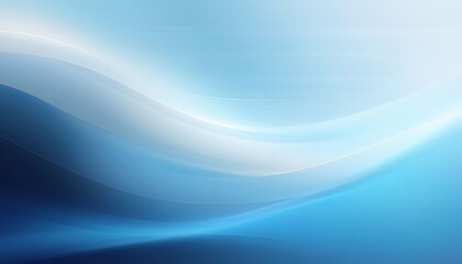 Serene Abstract Artwork With Soft Flowing Waves Of Blue