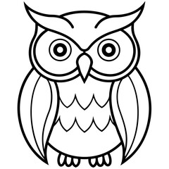 One-Line Owl Vector Design