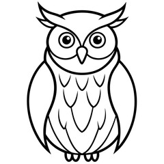 One-Line Owl Vector Design