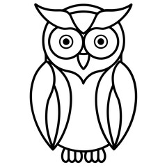 One-Line Owl Vector Design