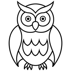 One-Line Owl Vector Design