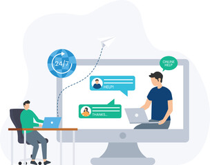 Online support or customer service, live chat or instant messaging, technical assistance or troubleshooting, helpdesk or ticket system, FAQs or knowledge base, remote support or screen sharing,