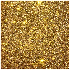 Elegant Gold Glitter Square Frame with Luminous Sparkles for Luxurious Abstract Background