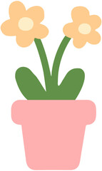 Cute Pastel Potted Plant