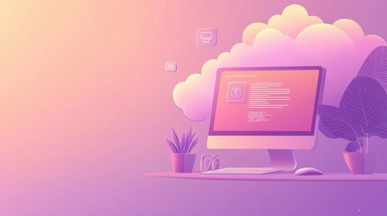 Cloud computing enabling remote work and collaboration tools representing seamless digital connectivity