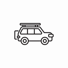 Car transportation vehicle icon vector sign
