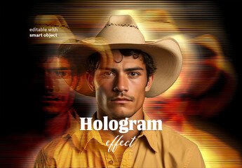 Hologram Photo Effect