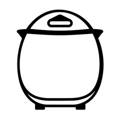 Digital Kitchen Appliance Air Fryer Icon