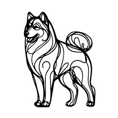 vector image of Husky