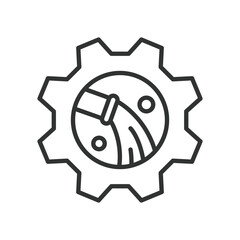 Industry Waste, icon in line design. Waste management, Pollution control, Environmental impact, Hazardous waste on white background vector. Industry Waste editable stroke icon