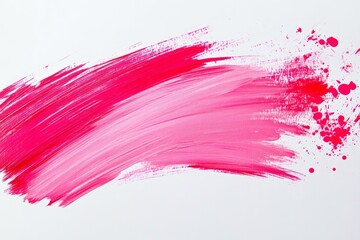 Photo of Fresh lipstick smears of bright pink color. Detailed photo textured background
