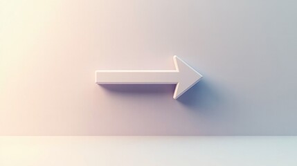 A white arrow pointing to the right