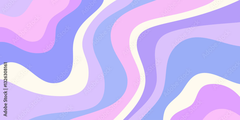 Aufkleber cool wavy trippy y2k background. trendy groovy abstract psychedelic pattern. colorful geometric abst