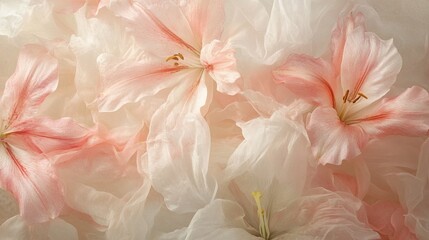 Delicate watercolor flowers create a dreamy abstract background, reminiscent of spring blooms and soft pastel hues