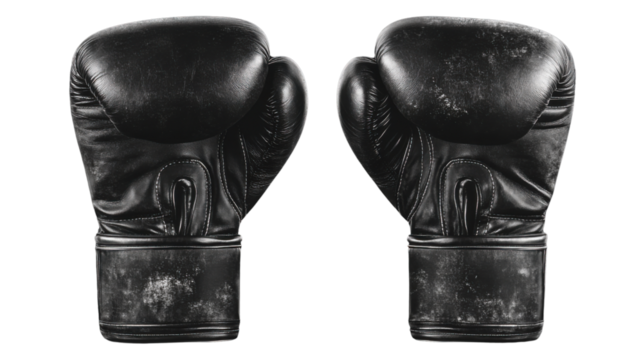 pair of black rubber boots