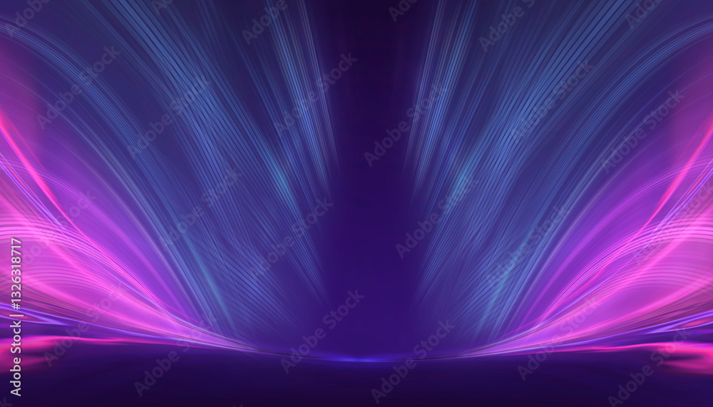 Canvas Prints abstract neon background with bright elements.
