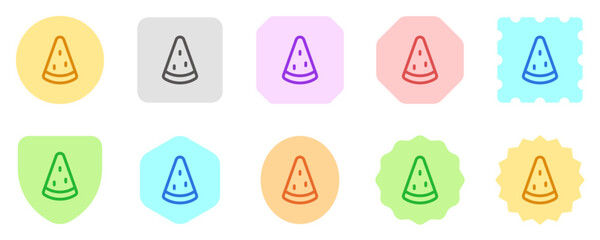 Editable watermelon, fresh fruit, summer food vector icon. Part of a big icon set family. Perfect for web and app interfaces, presentations, infographics, etc