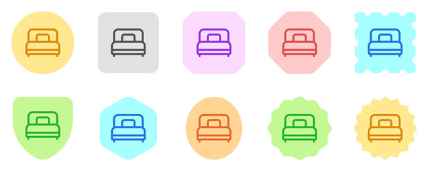 Editable single bed vector icon. Part of a big icon set family. Perfect for web and app interfaces, presentations, infographics, etc