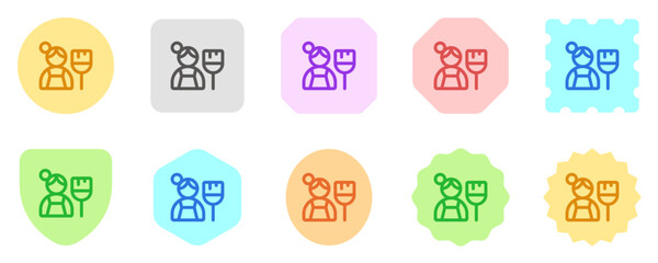 Editable maid, cleaning service vector icon. Part of a big icon set family. Perfect for web and app interfaces, presentations, infographics, etc