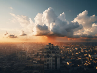 Fototapeta premium Cloud formations shift and change, telling silent stories and sparking the imagination