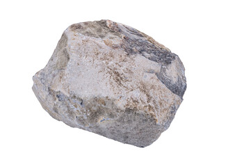 Limestone rock sample . Grey stone specimen. Sedimentary rock	