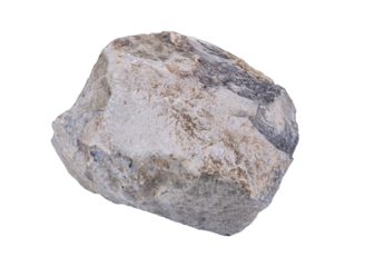 Limestone rock sample . Grey stone specimen. Sedimentary rock	