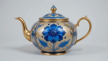 An antique porcelain teapot 