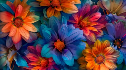 Fototapeta premium Blooming Beauty in a Spectrum of Colors