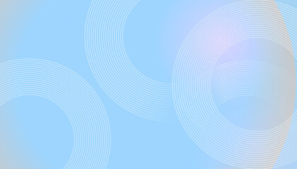 Abstract circle lines on light blue background. Geometric stripe line art design for poster, brochure, cover, website, header, web banner, presentation.