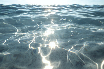 Sunlight reflecting on the water's surface