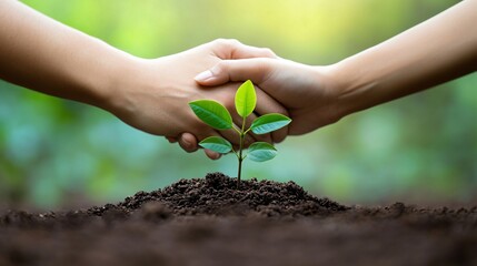Partnership Growth Symbolized with a Handshake - Professional Business Concept Image