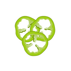 Bell pepper sliced rings