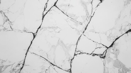 Fototapeta premium Elegant White Marble Background with Black Veins for Design Projects