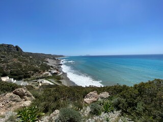 Fototapeta premium Mountain, sea and sky