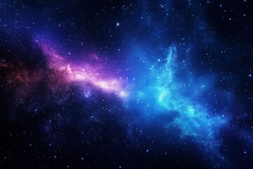 Naklejka premium Colorful nebula and star field shining in the vastness of space