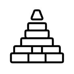 Toys Construction Minimal Vector Icon Pictogram