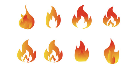 fire icon on a white background.