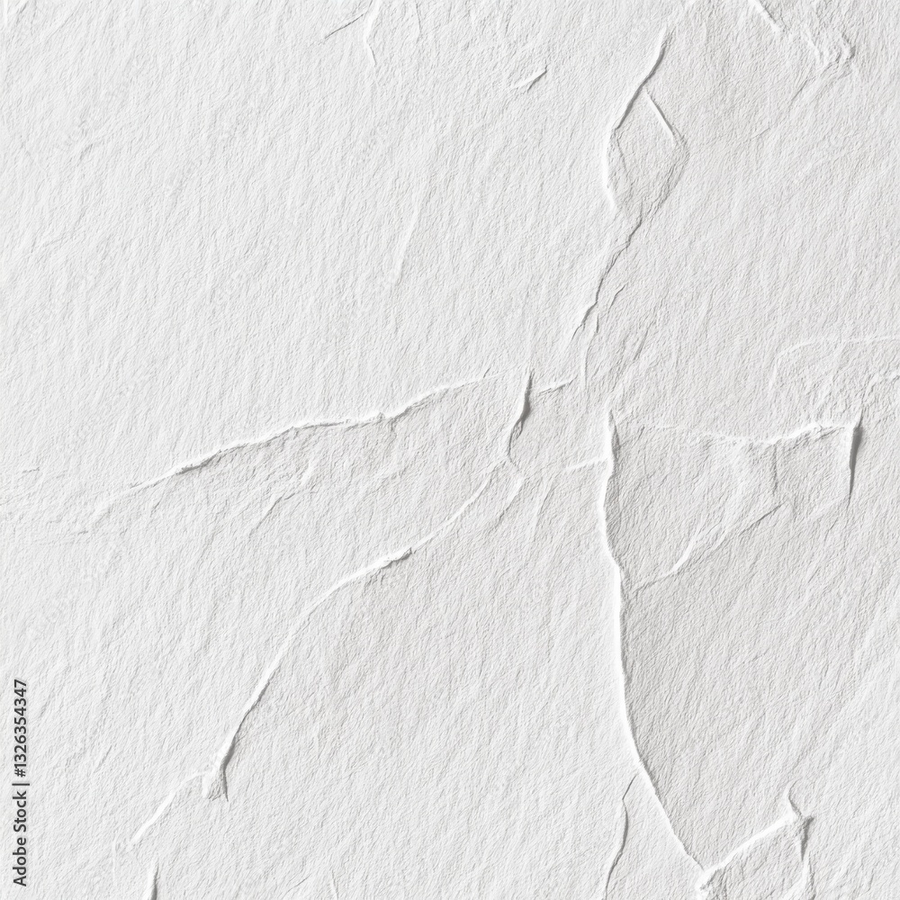 Poster Subtle Texture: A Close-Up of White Stone Surface with Gentle Crevices and Natural Pattern Formation Details